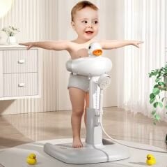 Ördekli Oturaklı Bebek Banyo Standı, Banyo ve Duruş Desteği