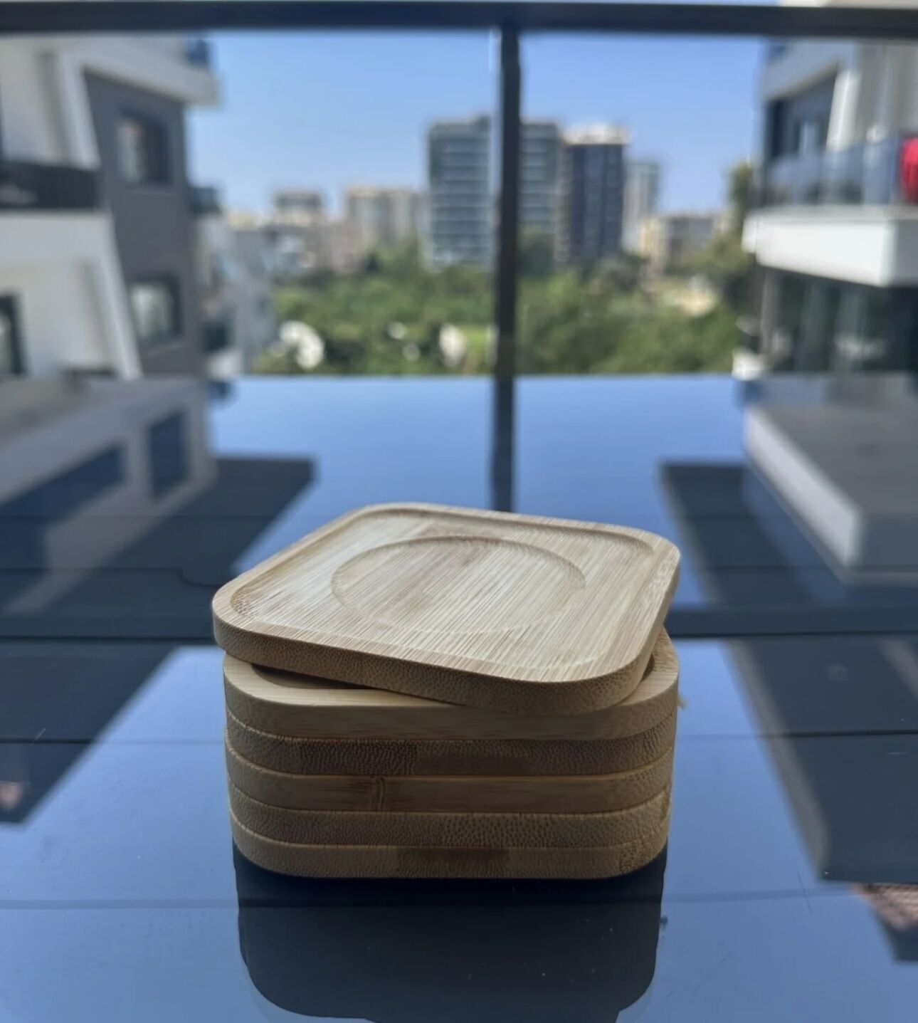 Bambu Bardak Altlığı 10 cm