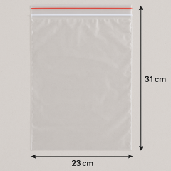 Kilitli Torba Şeffaf Poşet 23x31 cm Çerez, Buzdolabı, Saklama Naylonu