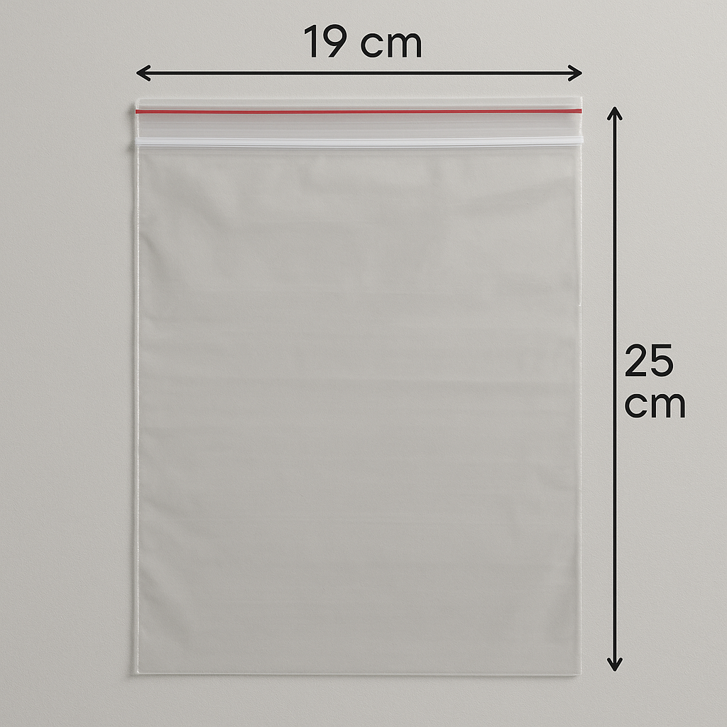 Kilitli Torba Şeffaf Poşet 19x25 cm Çerez, Buzdolabı, Saklama Naylonu