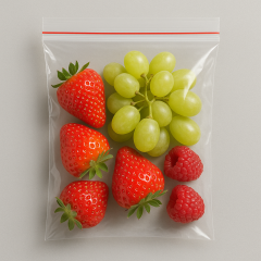 Kilitli Torba Şeffaf Poşet 19x25 cm Çerez, Buzdolabı, Saklama Naylonu