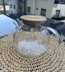 Süzgeçli Cam Demlik Çaydanlık 1000ml