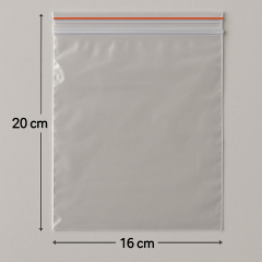 Kilitli Torba Şeffaf Poşet 16x20 cm Çerez, Buzdolabı, Saklama Naylonu