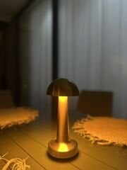 Dekoratif Şarjlı Dokunmatik LED Mantar Masa Lambası