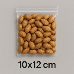 Kilitli Torba Şeffaf Poşet 10x12 cm Çerez, Buzdolabı, Saklama Naylonu