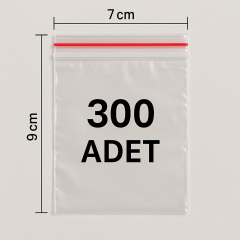 Kilitli Torba Şeffaf Poşet 7x9 cm Çerez, Buzdolabı, Saklama Naylonu