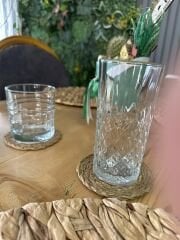 Dekoratif Doğal Hasır Bardak Altlığı – 6’lı Set
