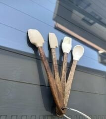 Akasya Silikon Kaşık Seti 4'lü