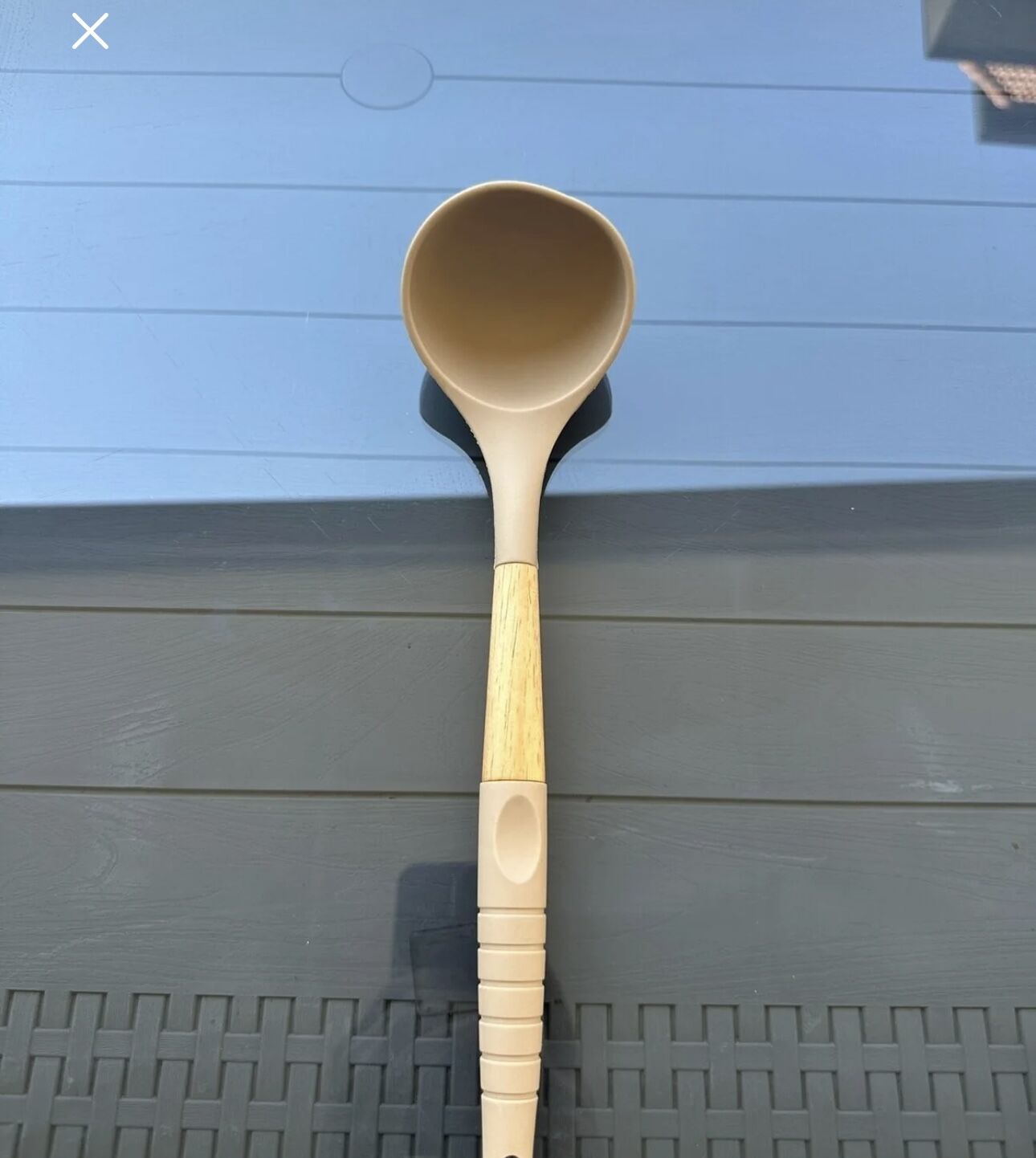 Ahşap Silikon Kepçe 32 Cm