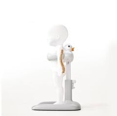 Ördekli Oturaklı Bebek Banyo Standı, Banyo ve Duruş Desteği GRİ