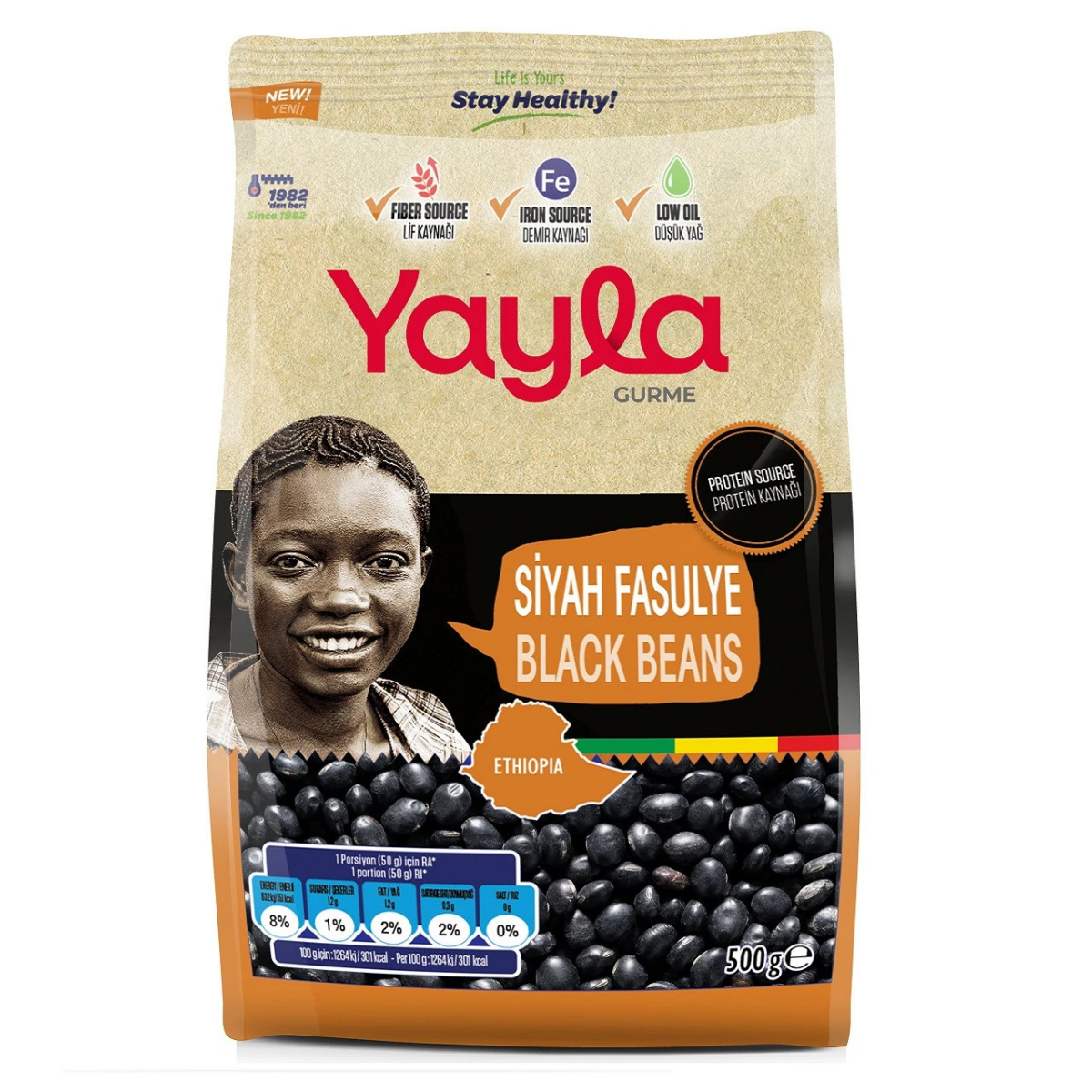 Gurme Siyah Fasulye 500 gr